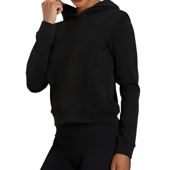 NUX Sleek Mia Cropped Hoodie Black M - Picture 6 of 11